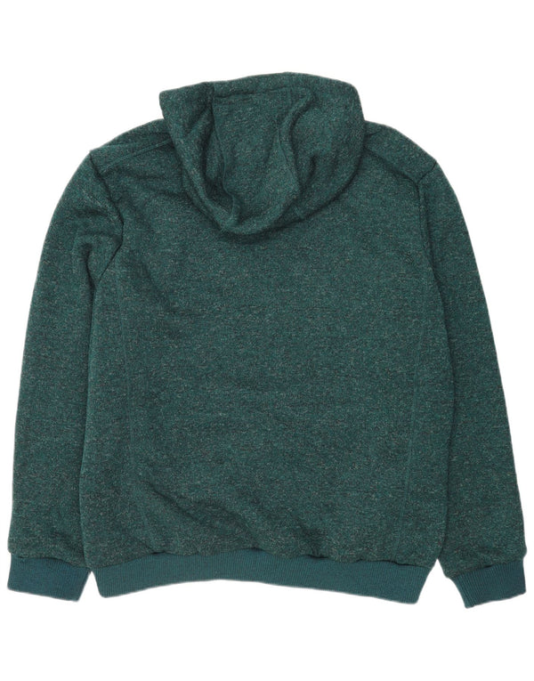 Camisola XL com capuz e zíper masculino Mountain Warehouse Poliéster salpicado verde