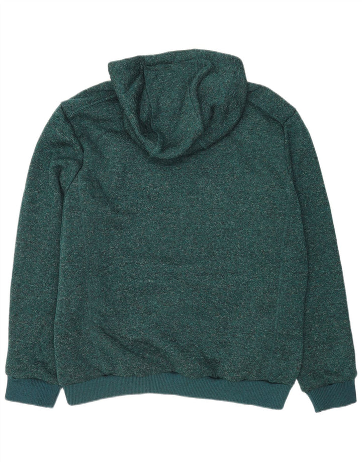 Camisola XL com capuz e zíper masculino Mountain Warehouse Poliéster salpicado verde