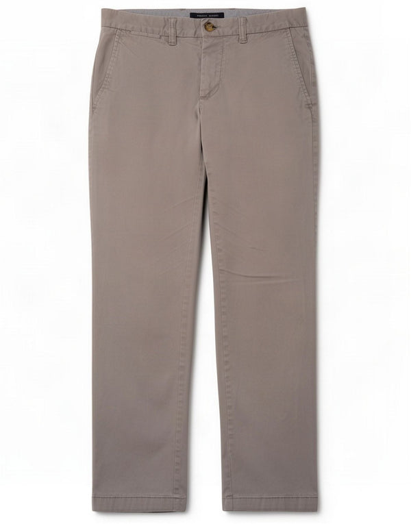 Tommy Hilfiger Mens Regular Chino Calças W29 L30 Algodão Cinza
