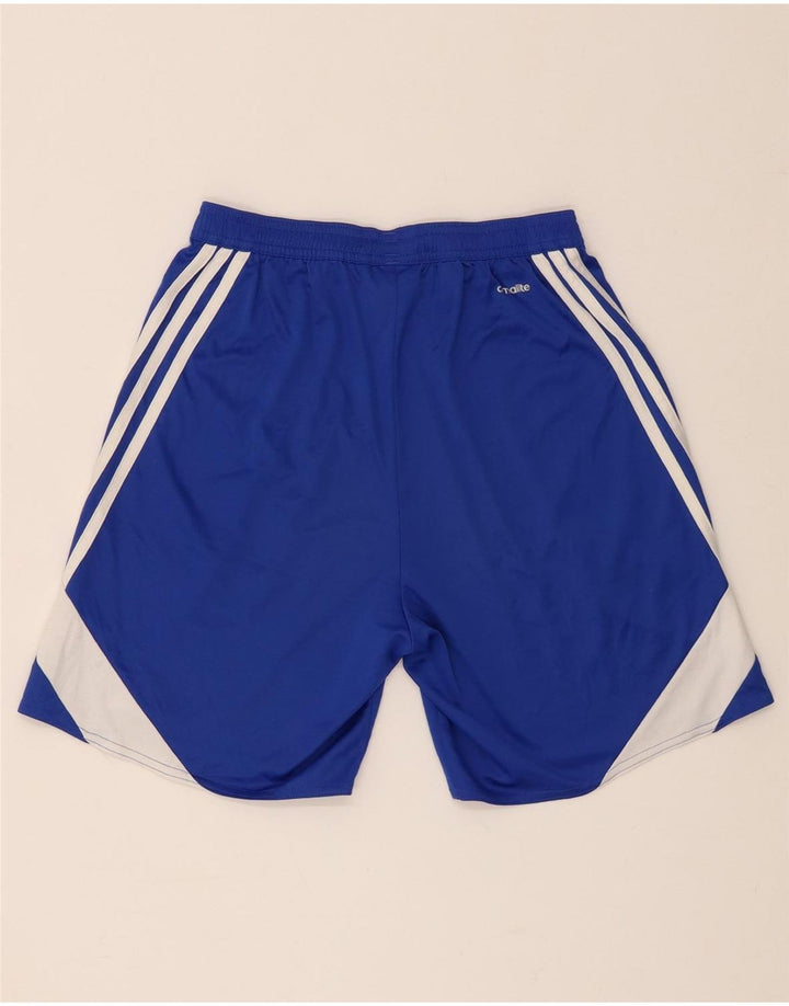 Adidas Masculino Climalite Sport Shorts Pequeno Azul Colorblock Poliéster