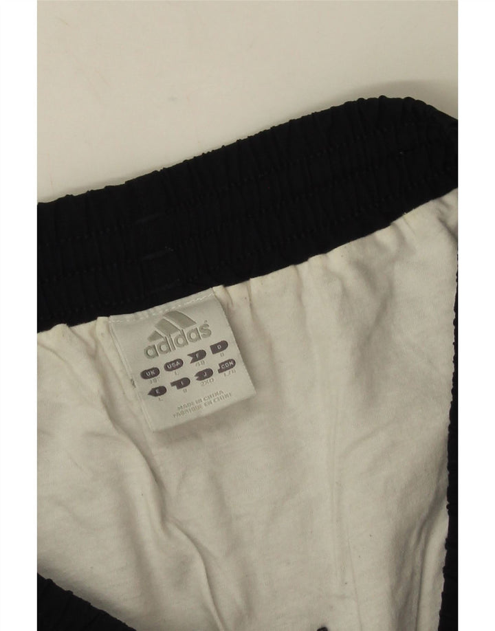 Shorts esportivos masculinos Adidas médio preto poliéster