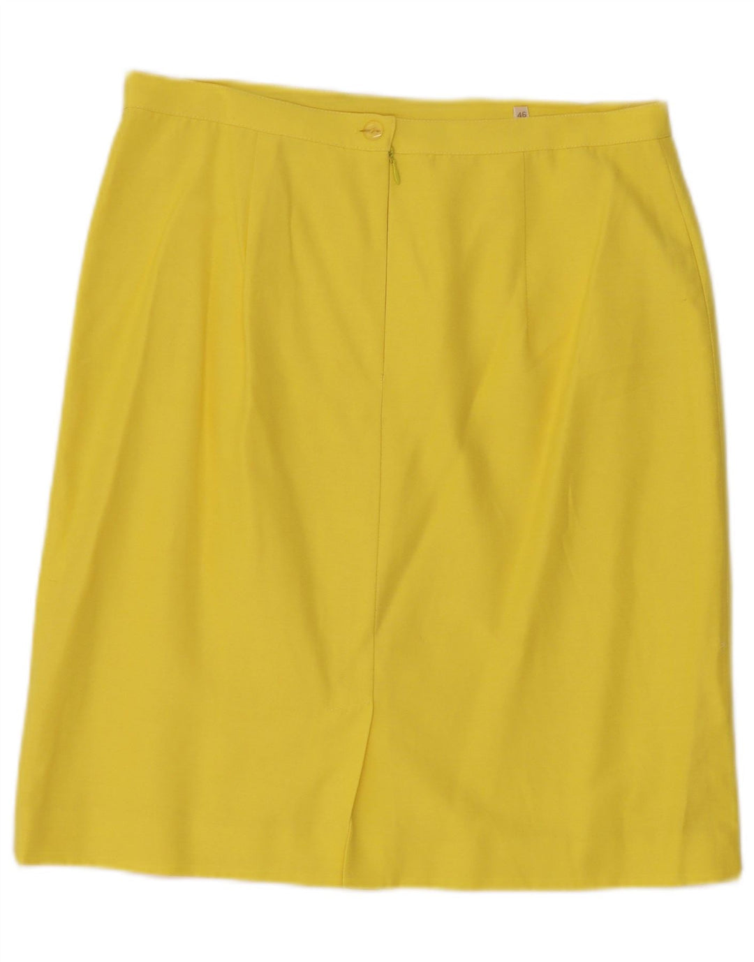 Saia Midi Feminina Superior IT 46 Grande W30 Viscose Amarela