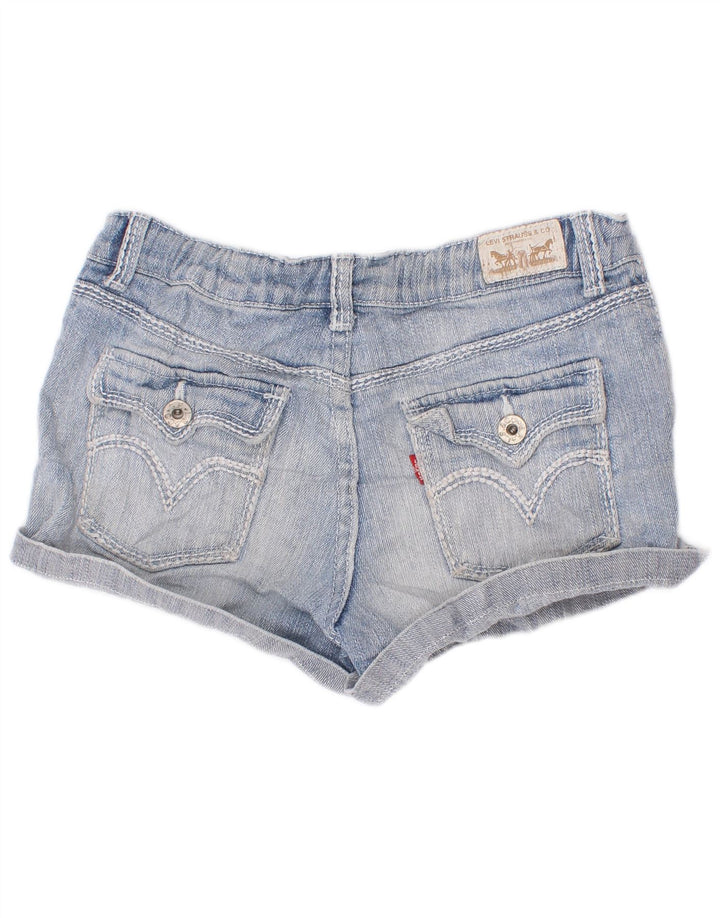 Shorts jeans femininos Levi's 13-14 anos W22 azul rayon