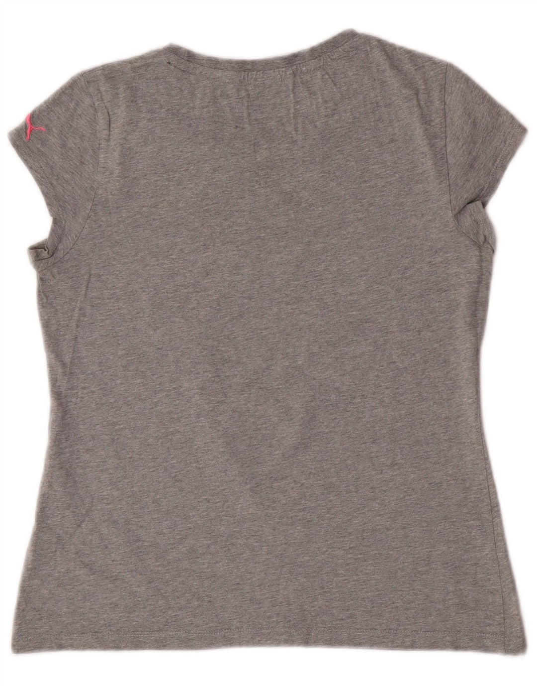 Puma Camiseta Feminina Graphic Top UK 14 Cinza Médio