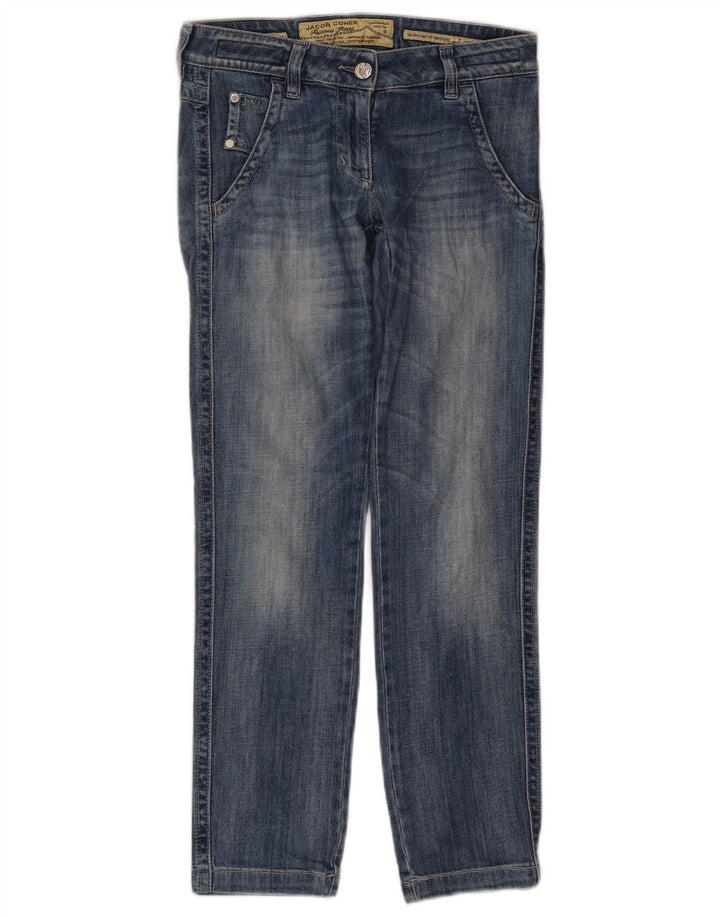 Jacob Cohen Jeans retos femininos W27 L28 algodão azul