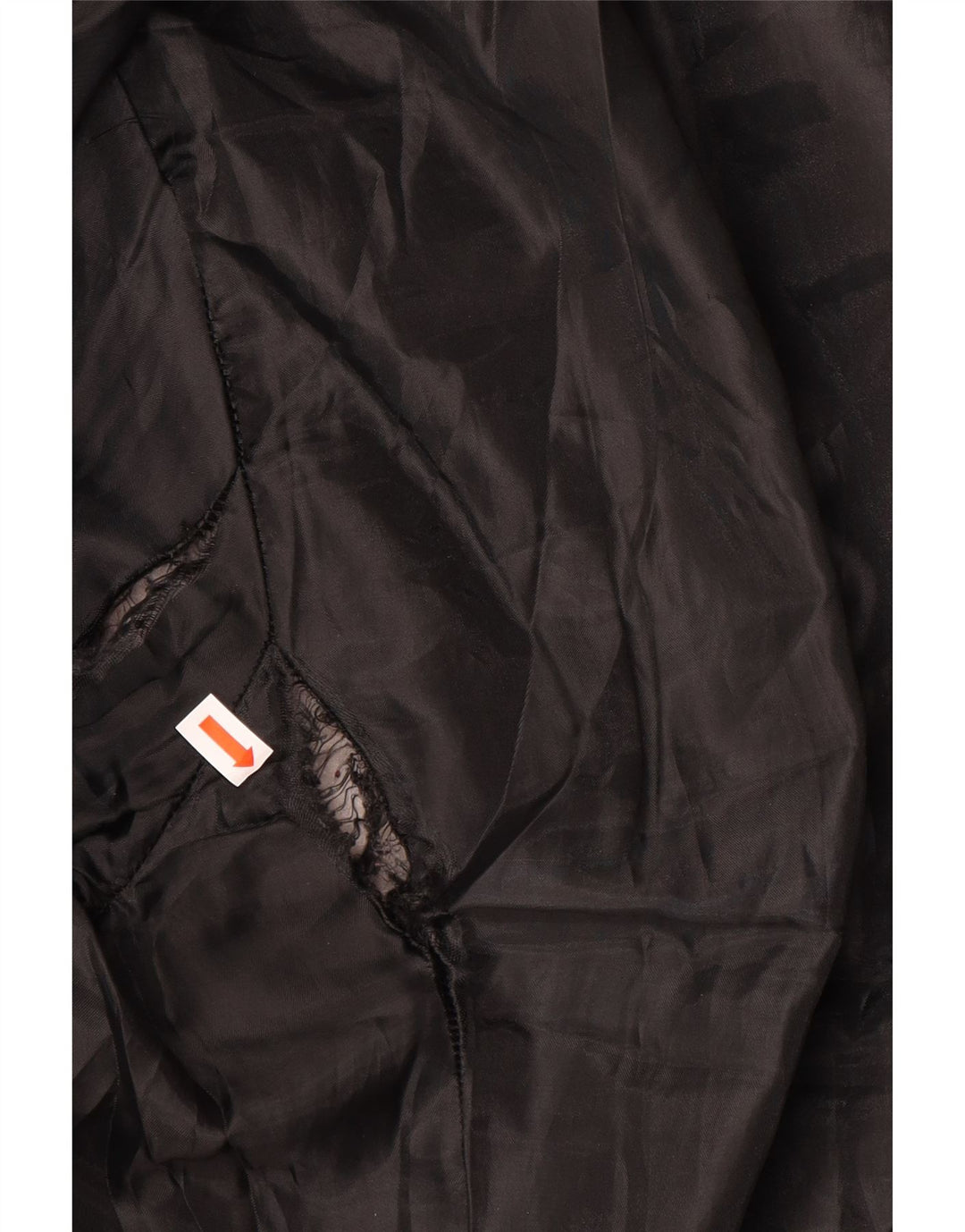 Jaqueta acolchoada feminina Zara UK 16 grande nylon preto