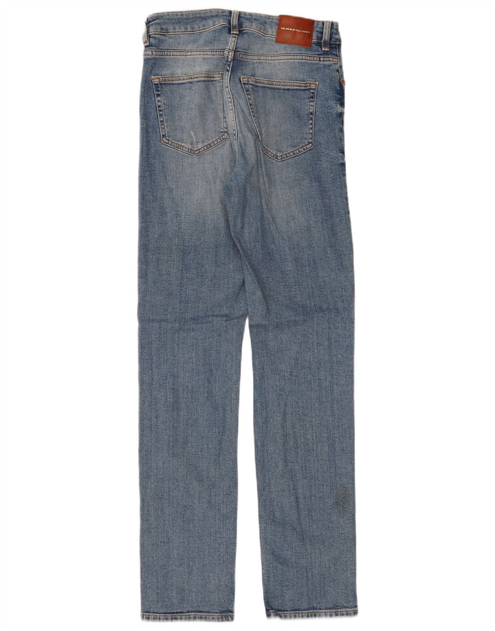 Calça jeans reta feminina ZARA EU 36 XS W26 L32 azul