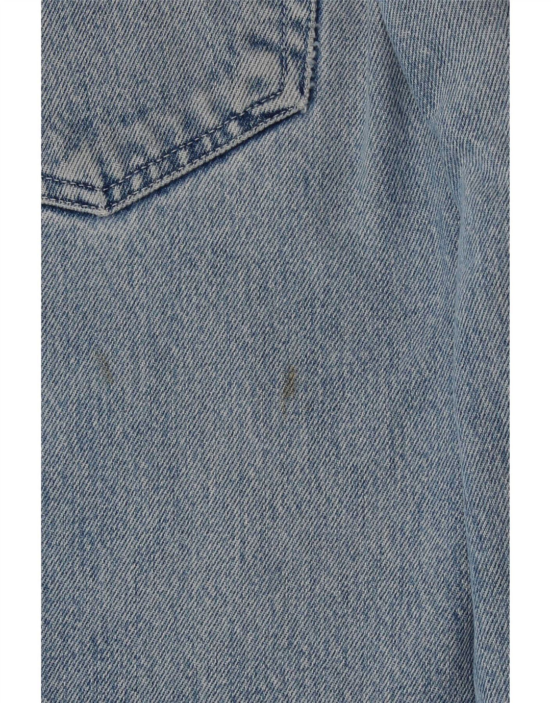 Trussardi Calça jeans reta masculina W33 L29 algodão azul