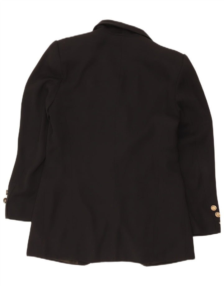 Jaqueta blazer feminina Bianca Longline com 1 botão EU 36 poliéster preto pequeno