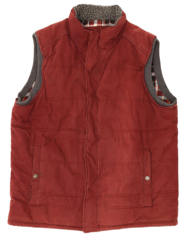 Colete acolchoado masculino Fat Face UK 44 2XL algodão marrom