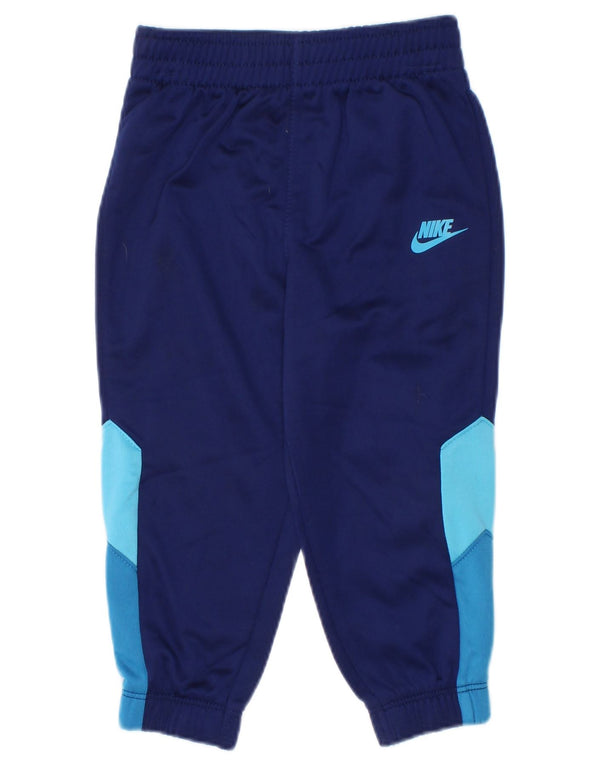 Calça de treino Nike Baby Boys 12-18 meses azul marinho colorblock