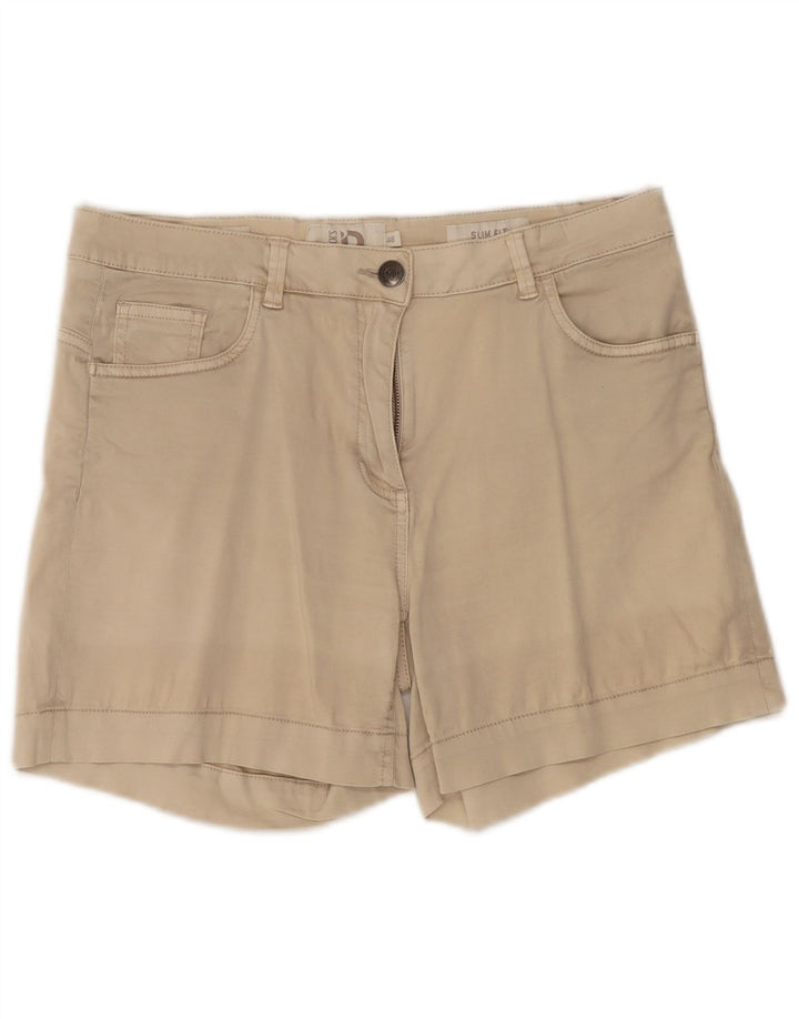 Shorts feminino casual DACK'S IT 46 grande W32 algodão bege