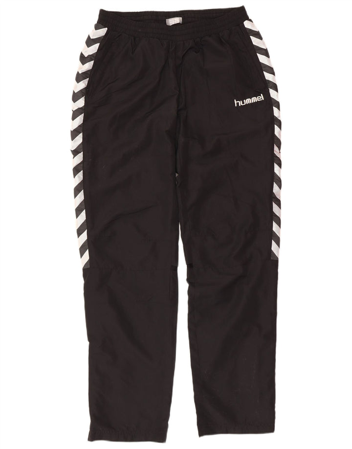 Calça de treino masculina HUMMEL de poliéster preto médio