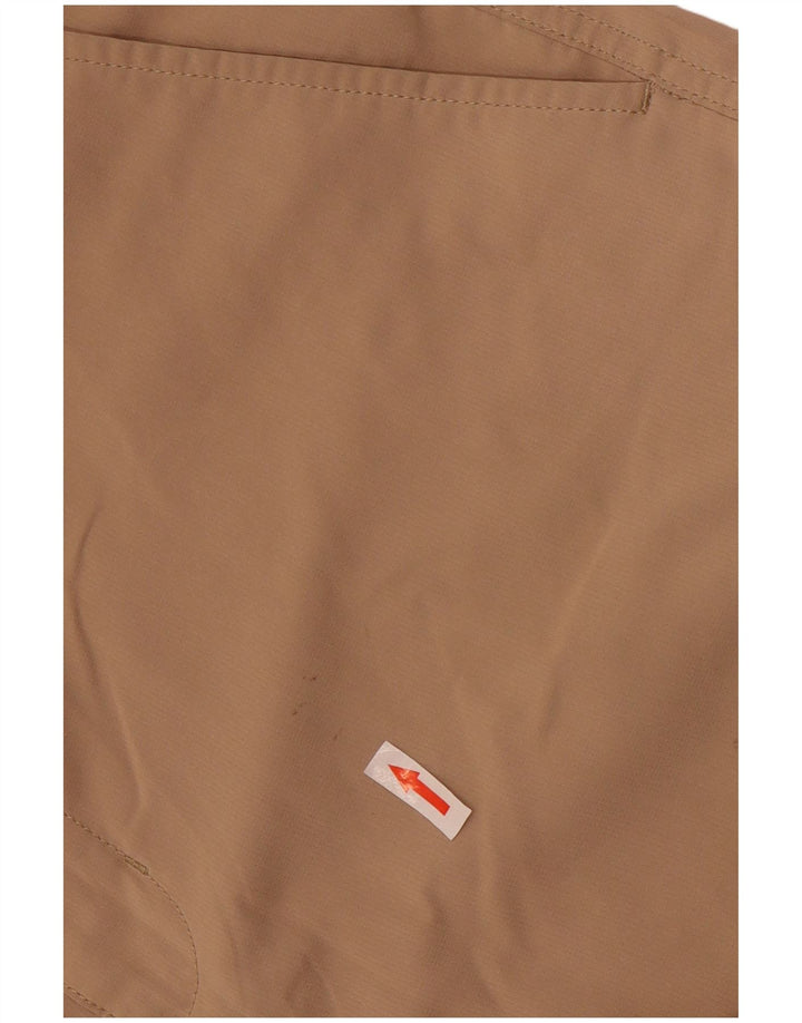 Shorts cargo masculino Chaps W34 grande poliéster marrom