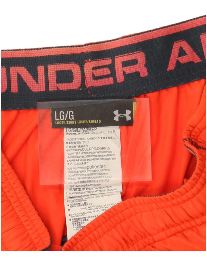 Under Armour Mens Sport Shorts Grande Laranja Poliéster