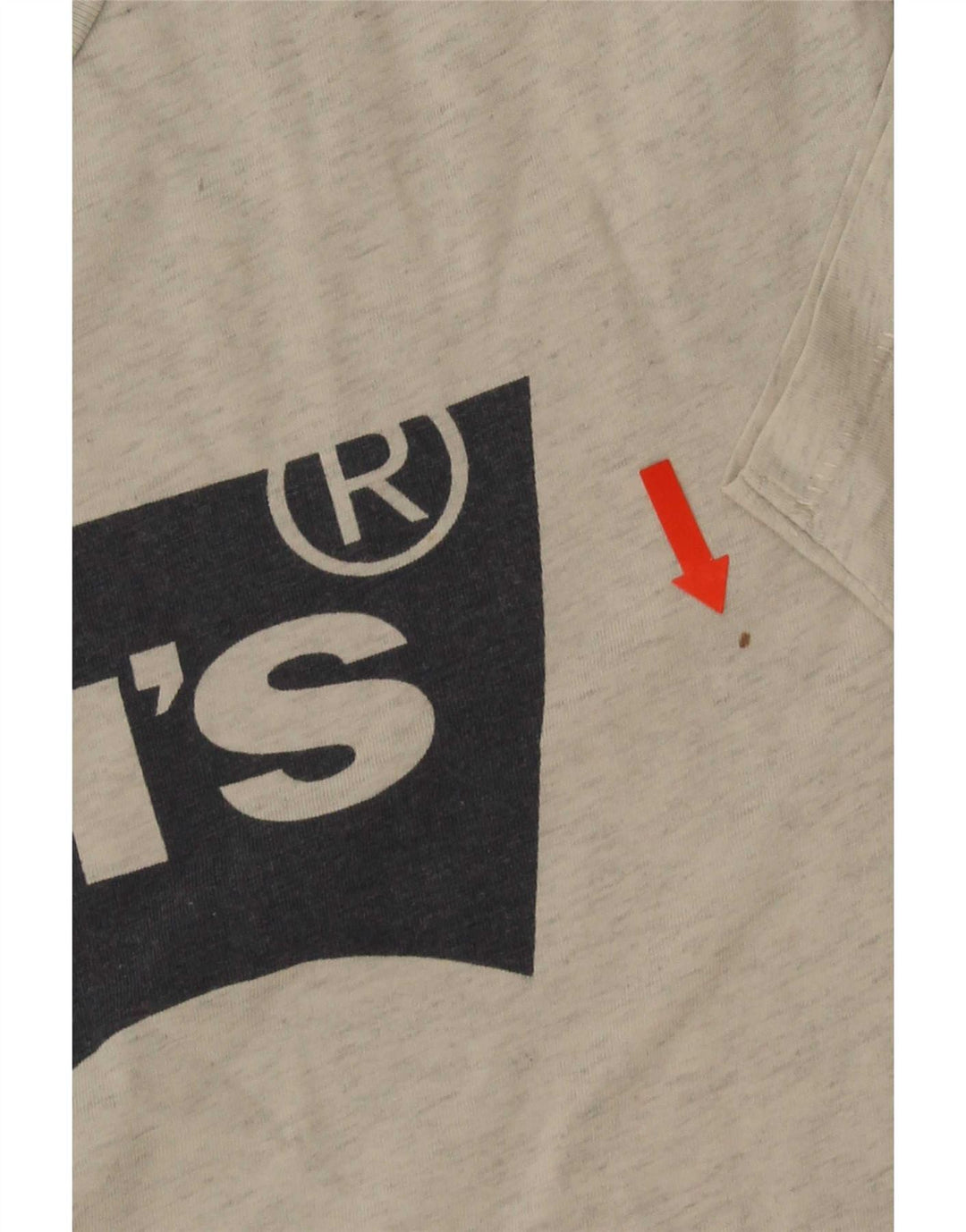 Camiseta gráfica masculina Levi's Top grande cinza manchado