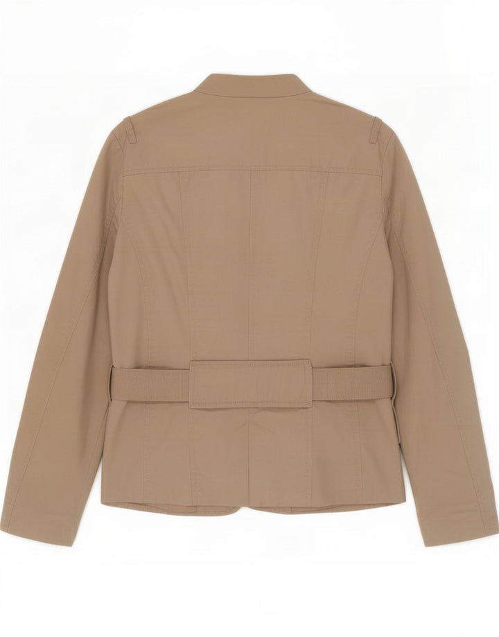 Jaqueta utilitária feminina Zara UK 14 médio bege