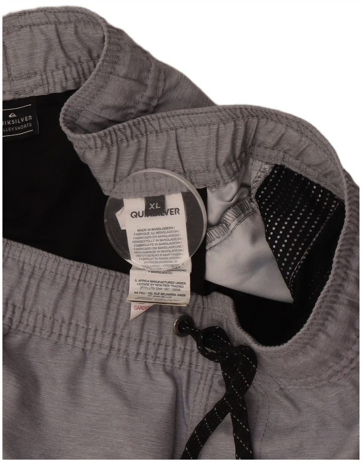 Shorts de natação masculino Quiksilver XL cinza poliéster