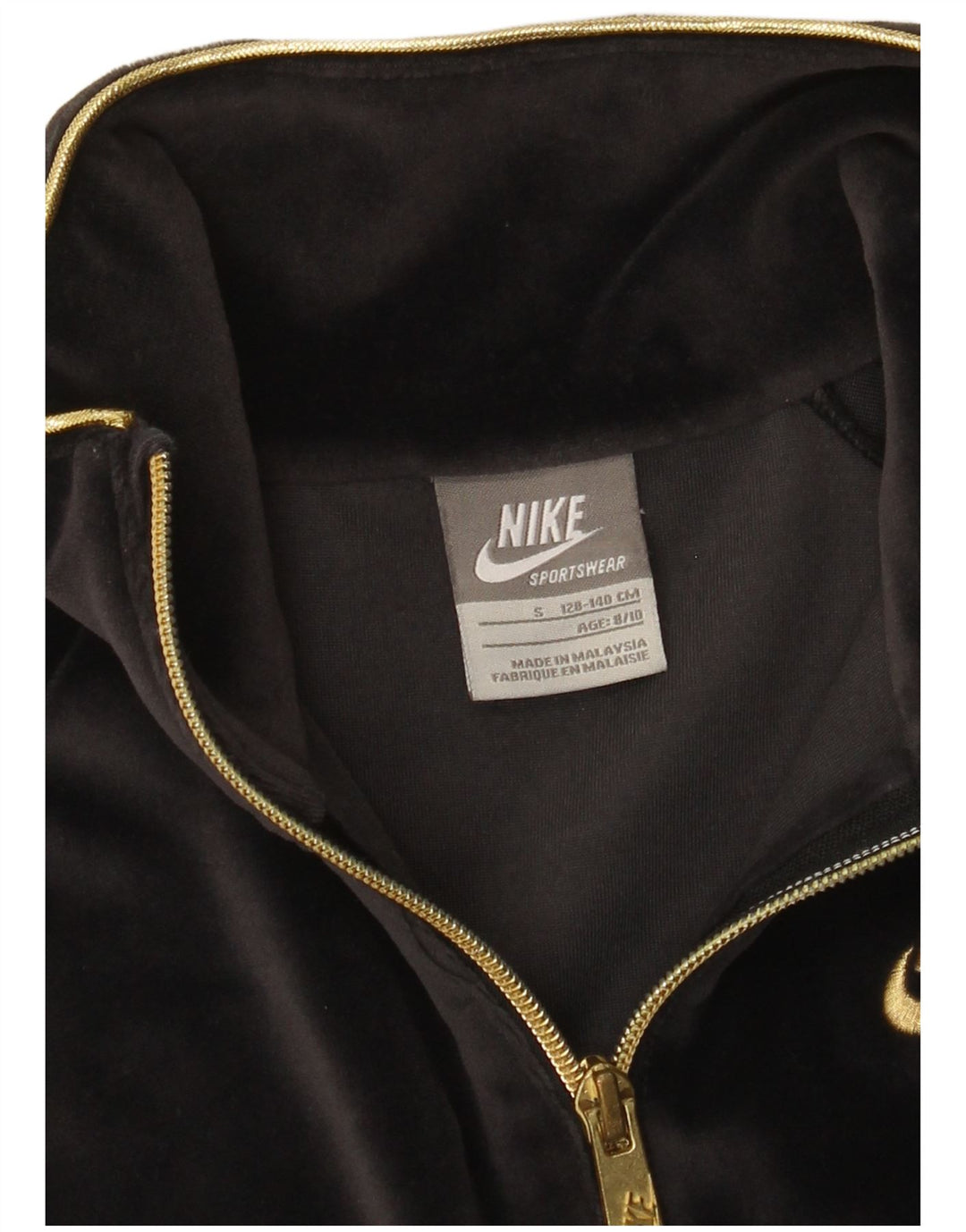 Jaqueta Nike Girls Tracksuit Top 8-9 Anos Pequeno Cinza