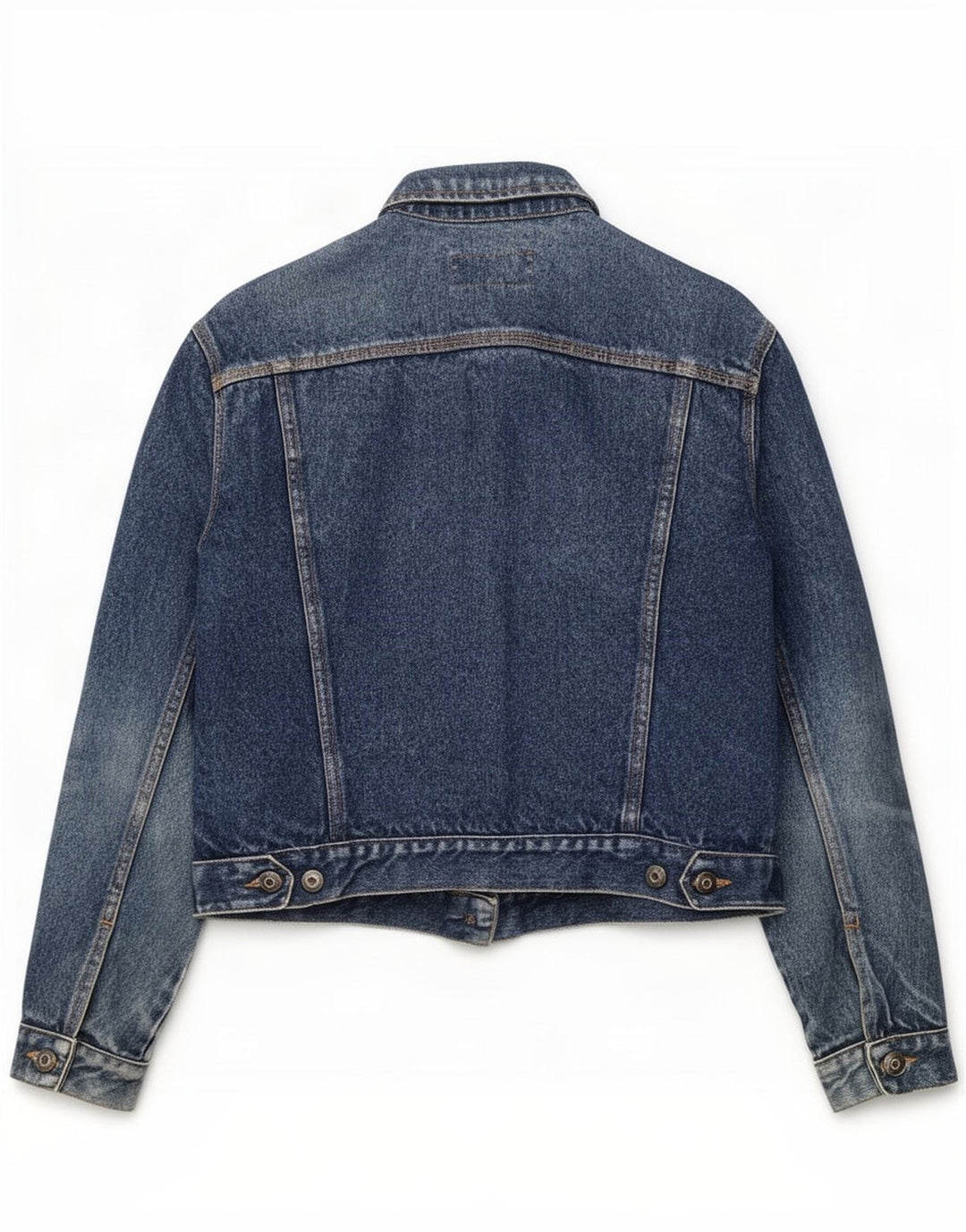 Jaqueta jeans feminina French Connection Reino Unido 16 grande algodão azul