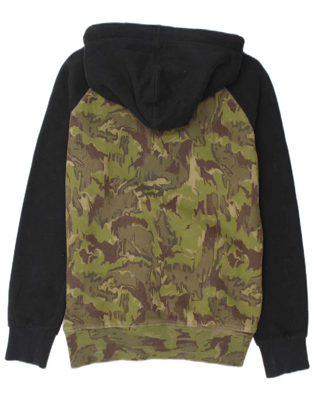 SUPERDRY moletom com capuz masculino gráfico pequeno cáqui algodão camuflado