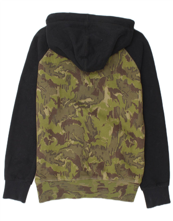 SUPERDRY moletom com capuz masculino gráfico pequeno cáqui algodão camuflado