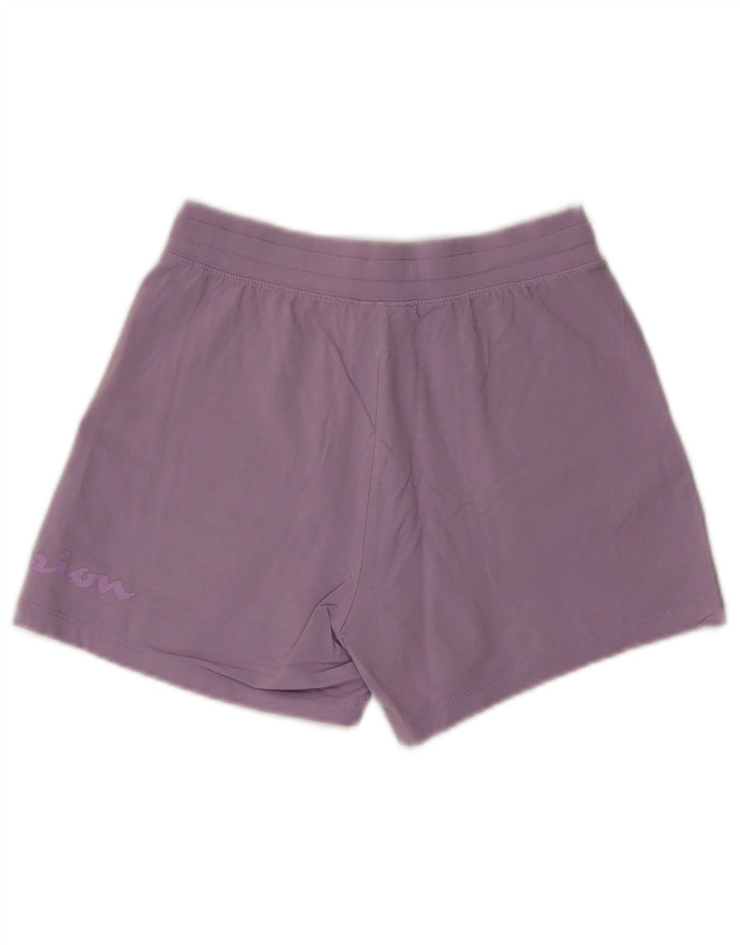 Shorts esportivos gráficos femininos CHAMPION UK 4 XS algodão roxo