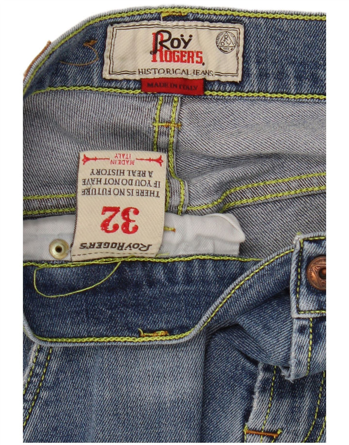 Roy Rogers Mens Jeans Slim W32 L30 Azul Algodão