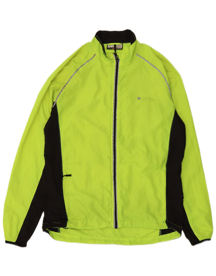 Jaqueta de chuva masculina Mountain Warehouse Reino Unido 38 bloco colorido amarelo médio