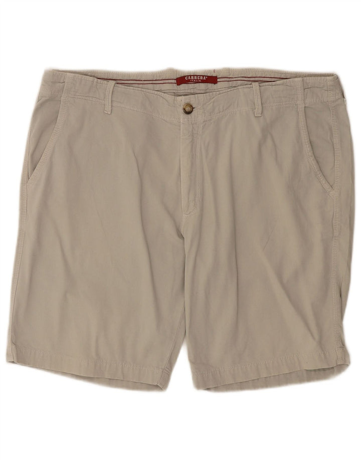 CARRERA Mens Chino Shorts IT 56 3XL W40 Algodão Bege