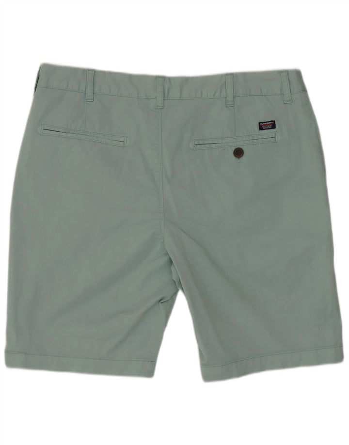 Shorts Chino Masculino SUPERDRY W36 Grande Algodão Azul