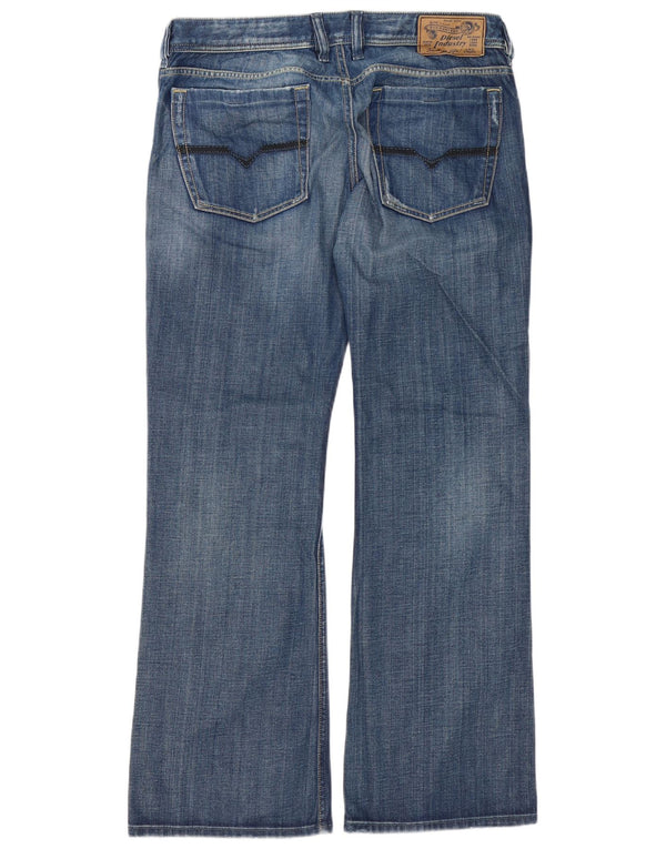 Diesel Masculino Zathan Regular Bootcut Jeans W34 L32 Azul Algodão
