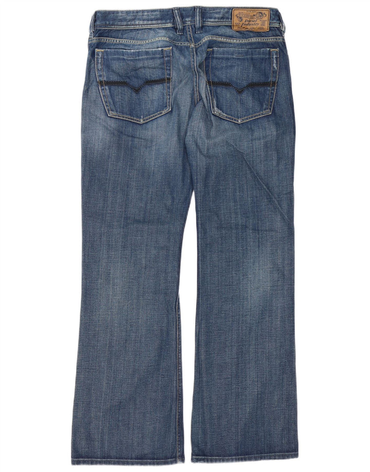 Diesel Masculino Zathan Regular Bootcut Jeans W34 L32 Azul Algodão