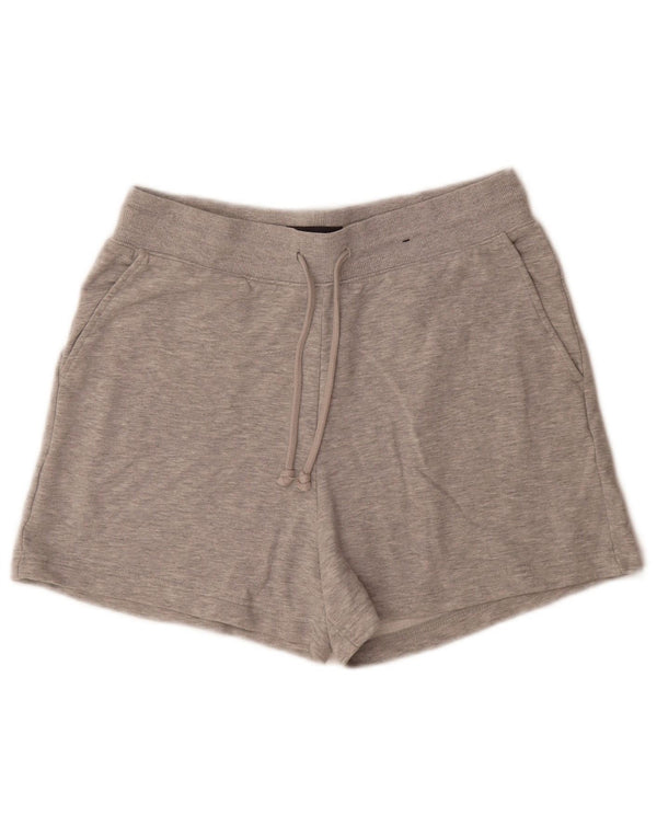 Shorts esportivos femininos Marks & Spencer Reino Unido 14 grande algodão manchado cinza