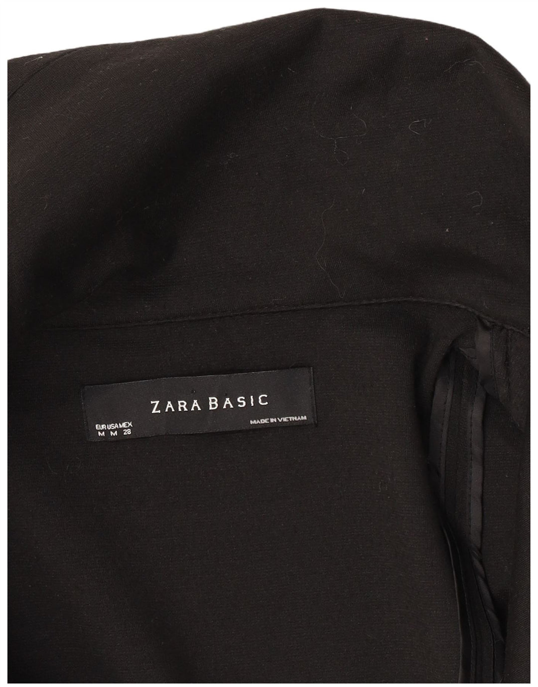 Jaqueta blazer feminina Zara com 1 botão Reino Unido 12 médio preto