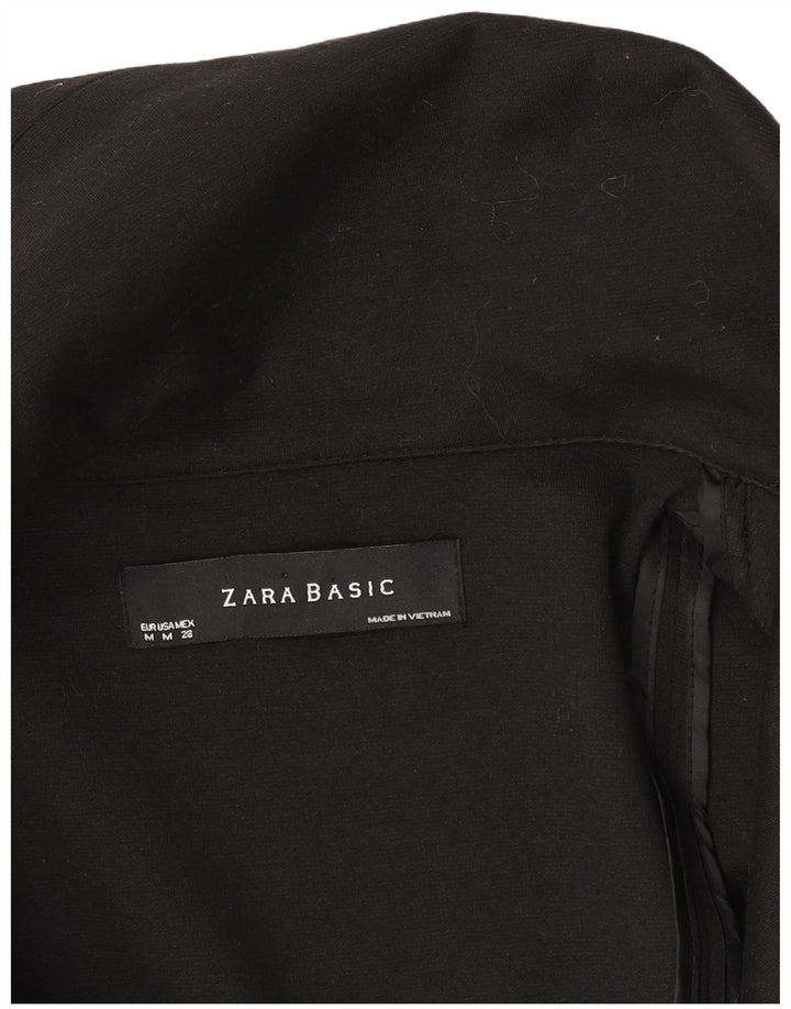 Jaqueta blazer feminina Zara com 1 botão Reino Unido 12 médio preto