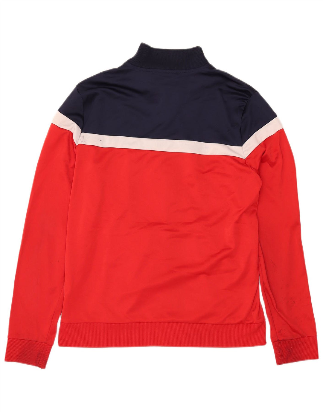 FILA Mens Treino Top Jacket Pequeno Poliéster Colorblock Vermelho