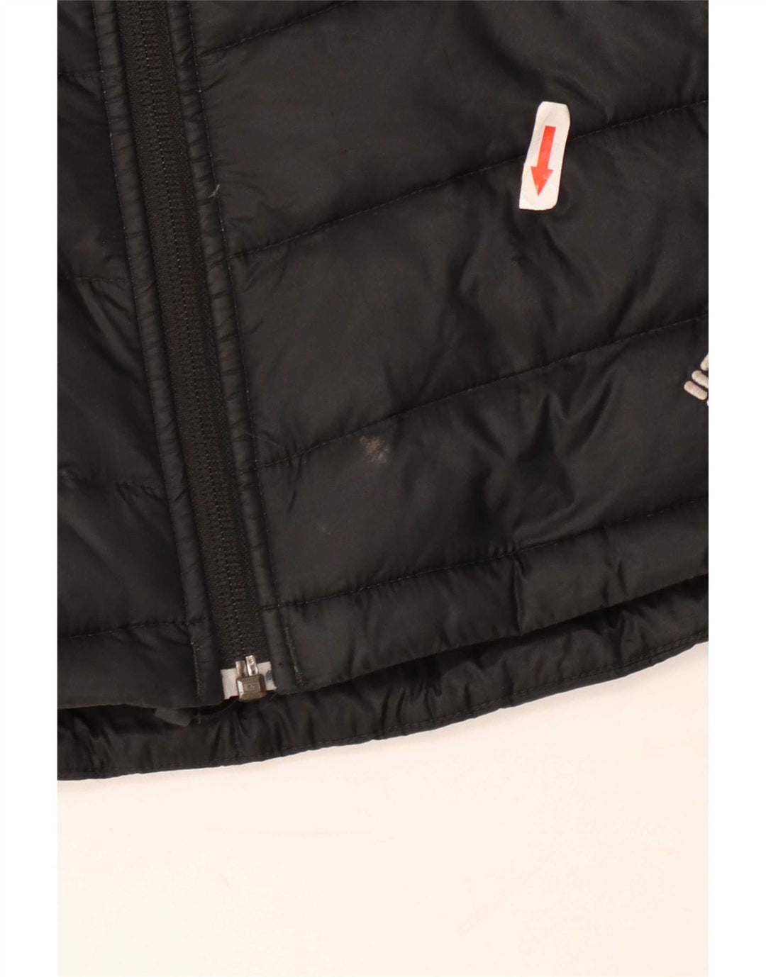 Jaqueta acolchoada masculina Columbia UK 38 médio preto colorblock nylon