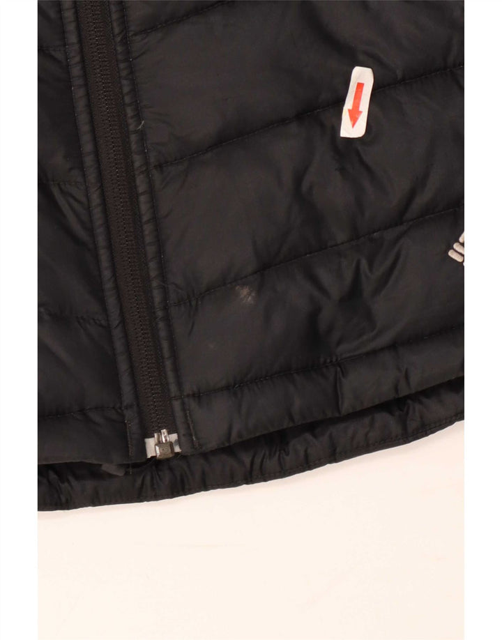Jaqueta acolchoada masculina Columbia UK 38 médio preto colorblock nylon