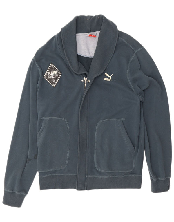 Puma Mens Tracksuit Top Jacket XL Azul Marinho Algodão