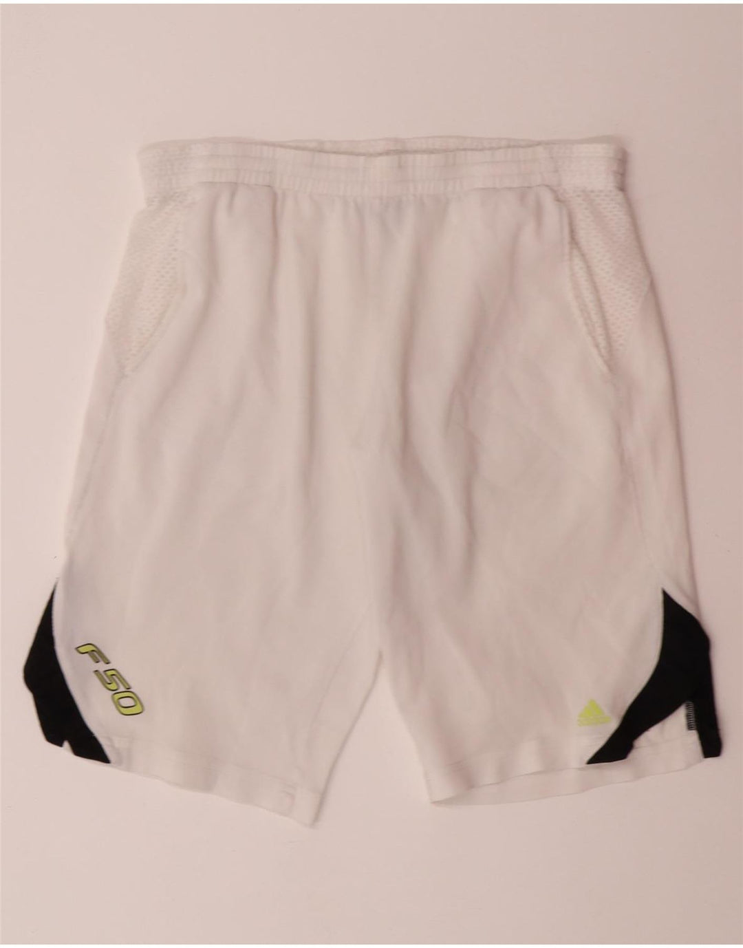 ADIDAS Mens Clima 365 Sport Shorts Médio Branco Colourblock Poliéster