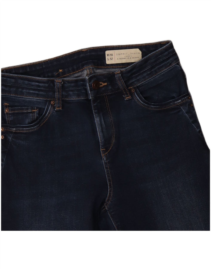 Calça jeans skinny feminina ESPRIT W28 L32 algodão azul marinho