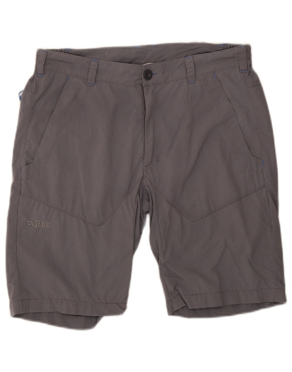 Shorts chino feminino Rab W30 poliéster cinza médio