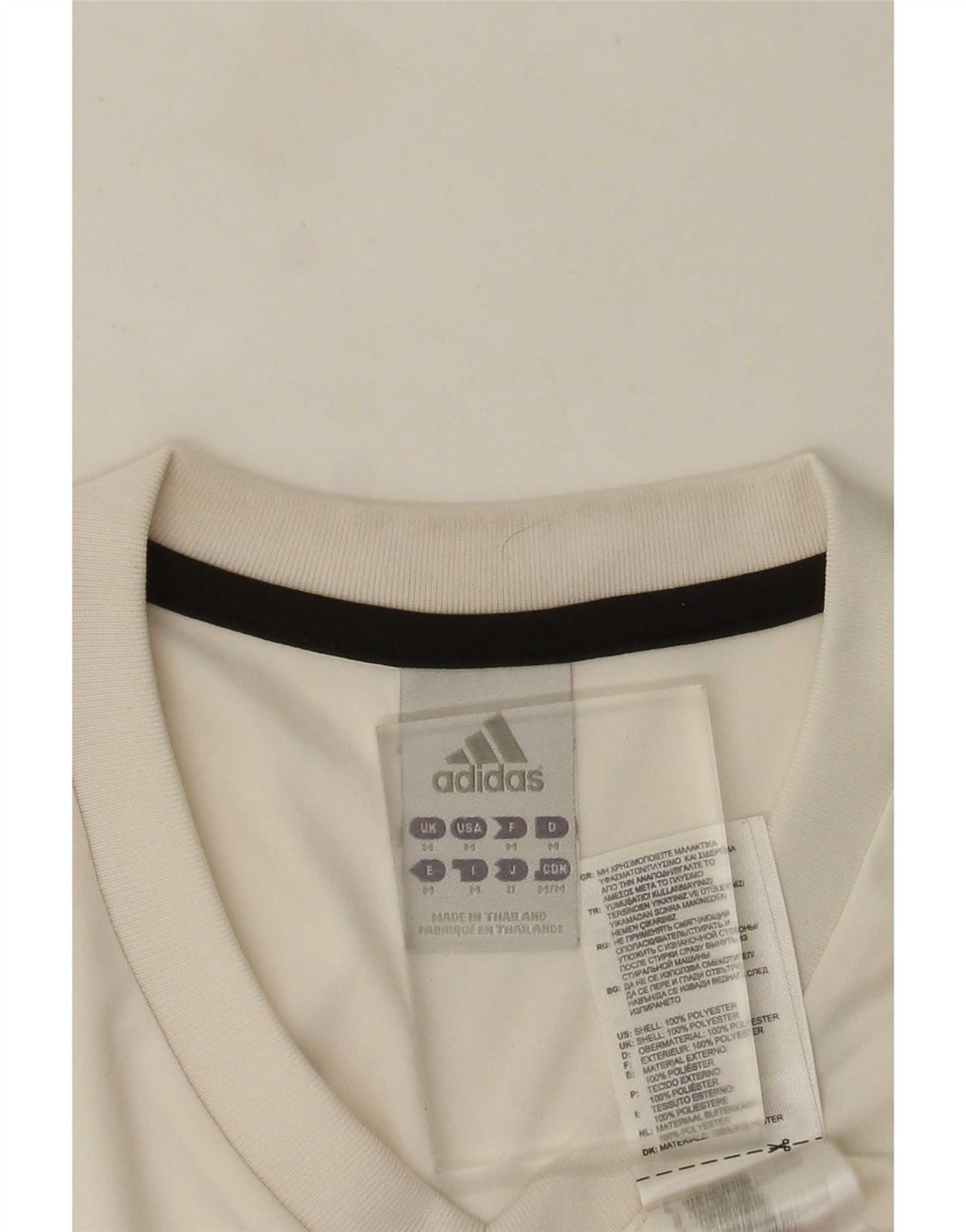 Adidas Mens Climalite Camiseta Top Médio Poliéster Branco
