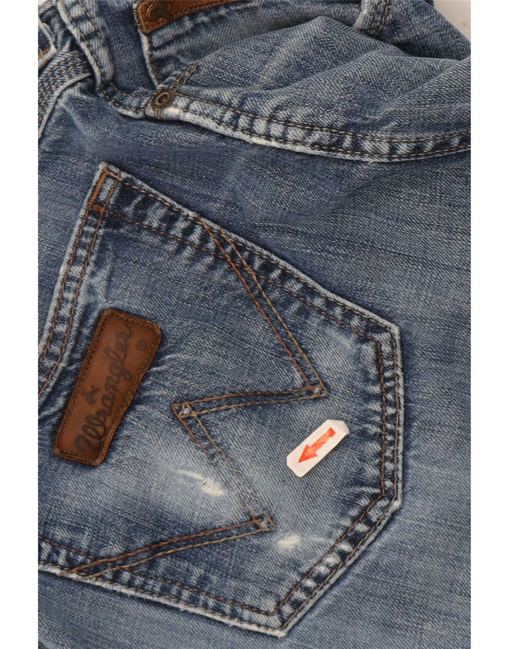 Wrangler Masculino Clyde Straight Jeans W36 L30 Azul Algodão