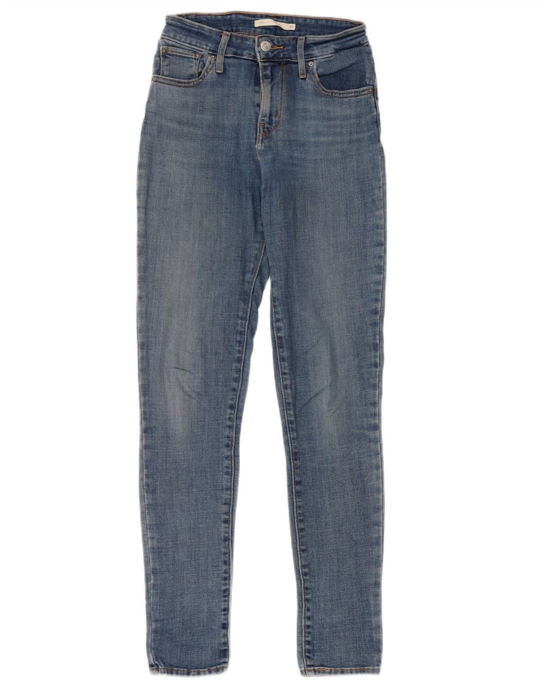 Calça jeans feminina LEVI'S 721 cintura alta skinny W25 L30 azul algodão