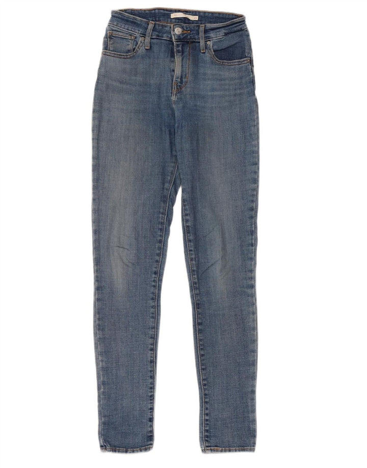 Calça jeans feminina LEVI'S 721 cintura alta skinny W25 L30 azul algodão