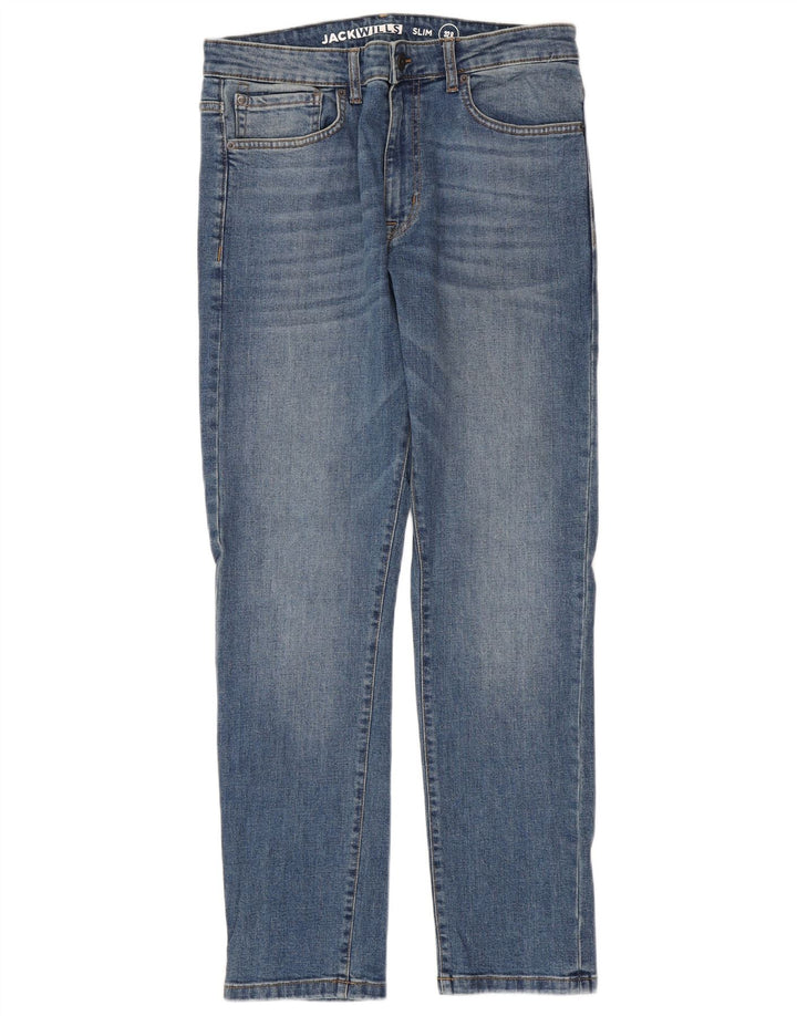 JACK WILLS Mens Jeans Slim W32 L32 Azul Algodão