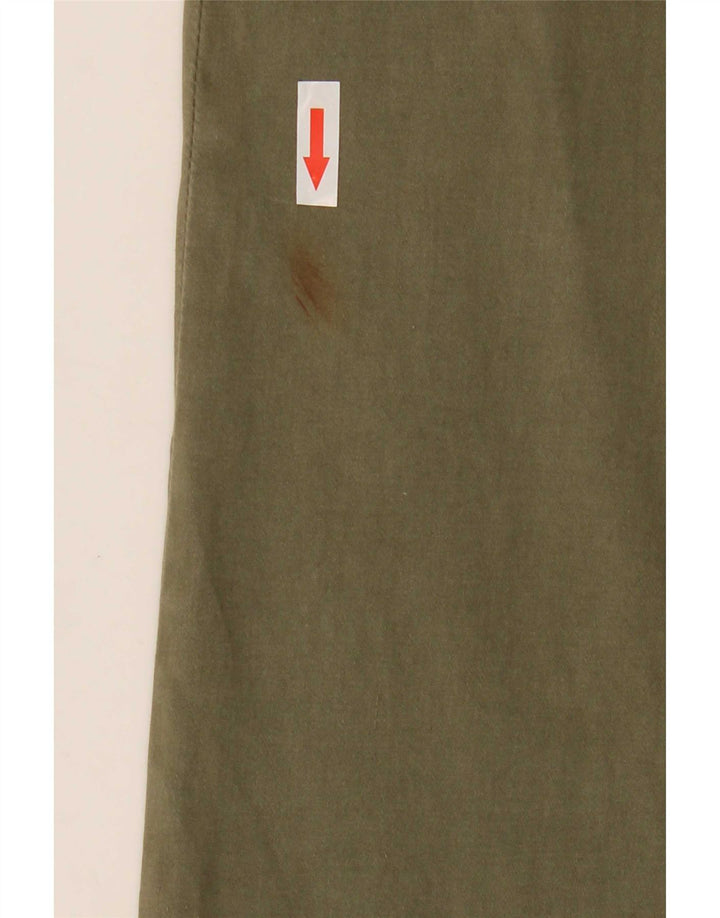 Calça feminina reta casual Dack's IT 46 grande W32 L28 cáqui
