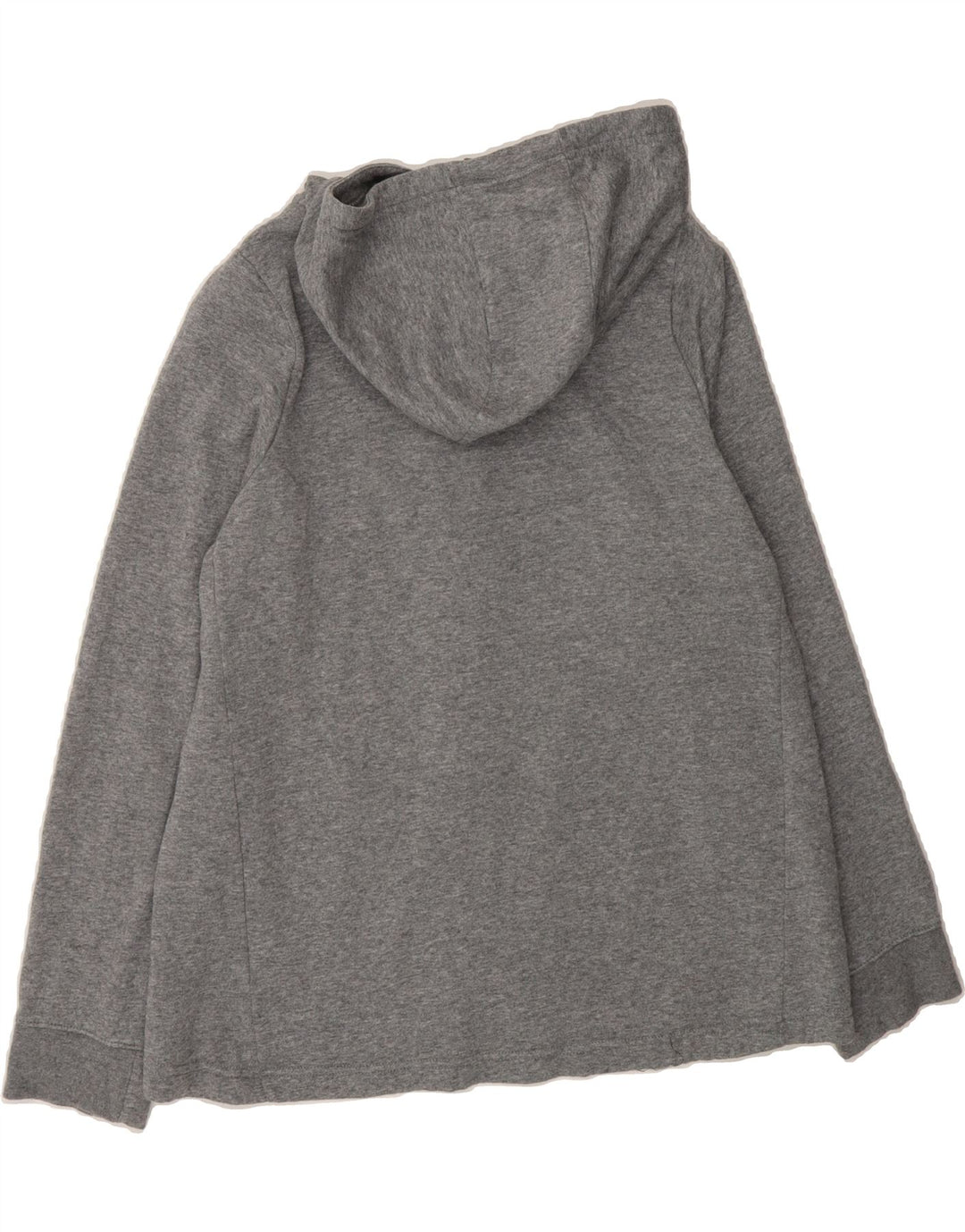 NIKE Girls Zip Hoodie Sweater 13-14 Years XL Grey Cotton Vintage Nike and Second-Hand Nike from Messina Hembry 